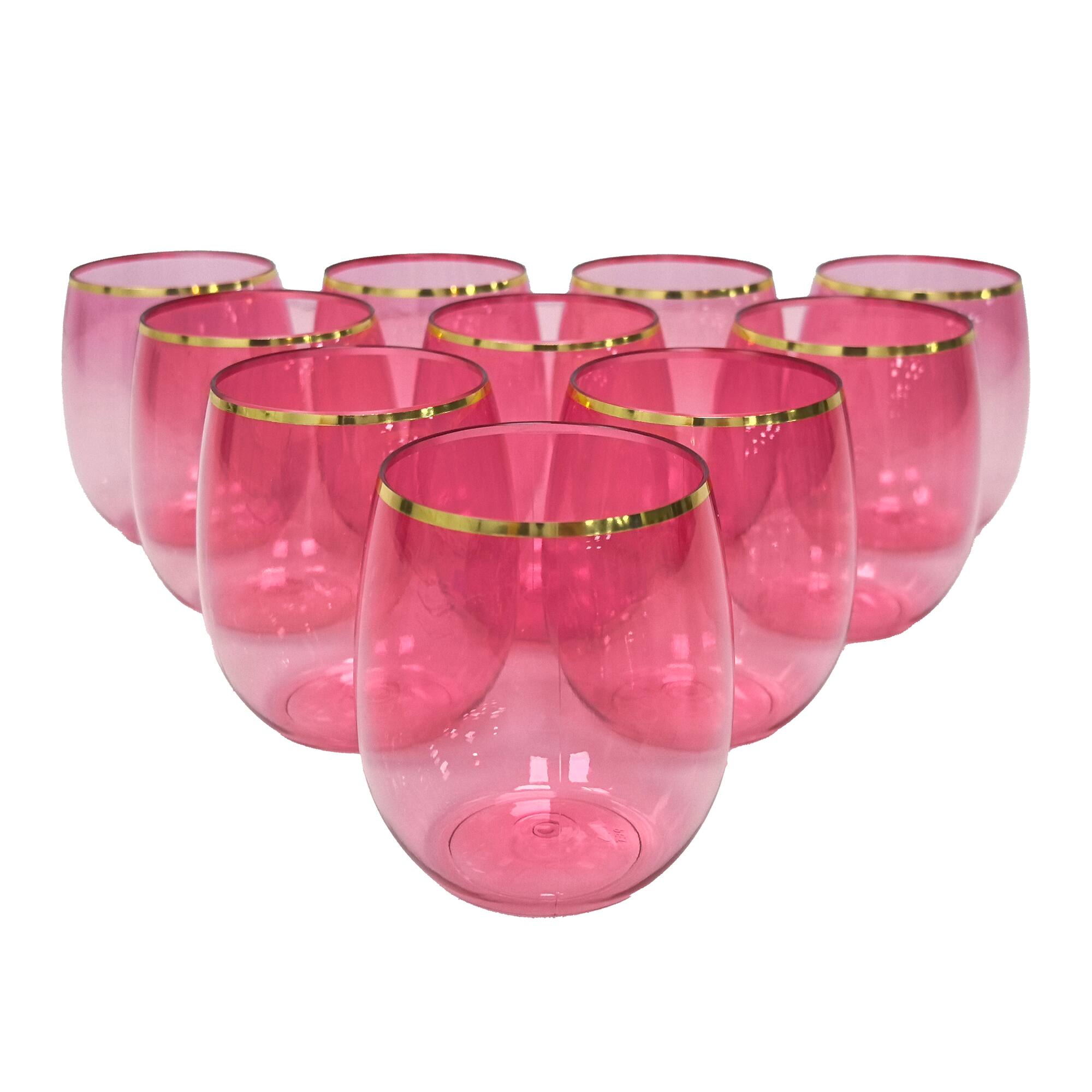Hothouse 12oz. Pink Wine Glasses, 10ct. by Celebrate It™